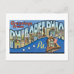 Greetings from Philadelphia, PA Postcard
