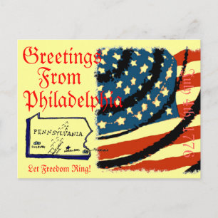 Greetings From Philadelphia Postcard
