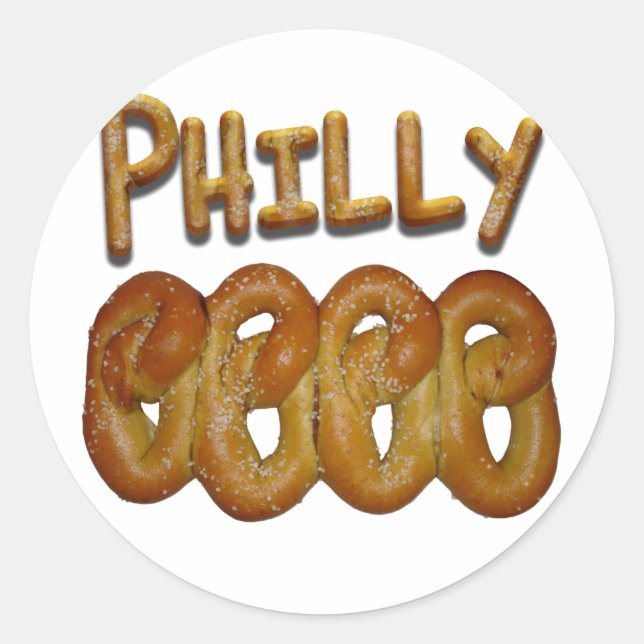 Greetings from Philly Classic Round Sticker (Front)
