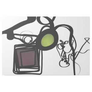 Greetings from Philydion: Abstract Black & White Gallery Wrap