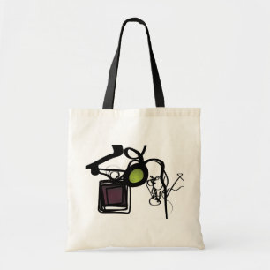 Greetings from Philydion: Abstract Black & White Tote Bag