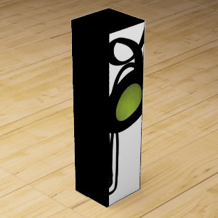 Greetings from Philydion: Abstract Black & White Wine Box