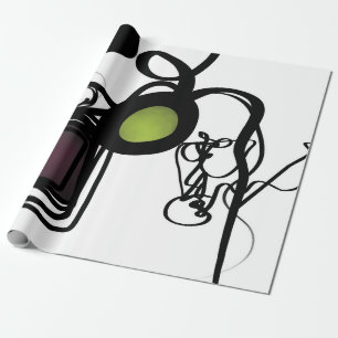 Greetings from Philydion: Abstract Black & White Wrapping Paper