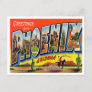 Greetings from Phoenix, Arizona Vintage Travel Postcard
