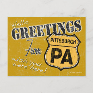 Greetings from Pittsburgh Pennsylvania Postcard