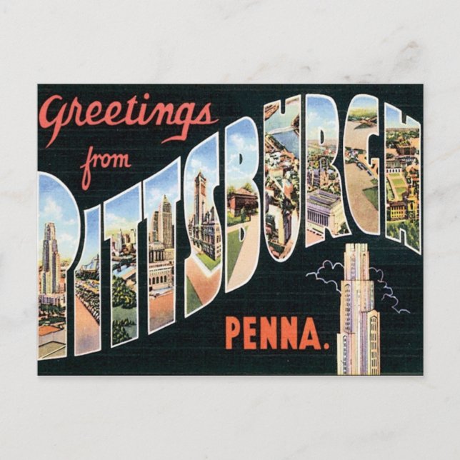 Greetings From Pittsburgh,Pennsylvania Postcard (Front)