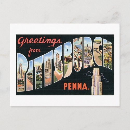 Greetings from Pittsburgh Postcard
