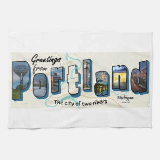 Greetings from Portland Kitchen Towels