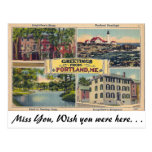 Greetings from Portland Maine Postcard | Zazzle