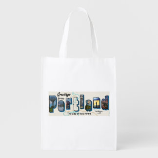 Greetings from Portland Reusable Grocery Bag