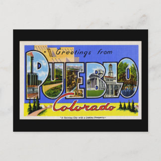 Greetings from Pueblo Colorado Postcard