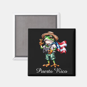 Greetings From Puerto Rico Coqui Frog Boricua Magnet