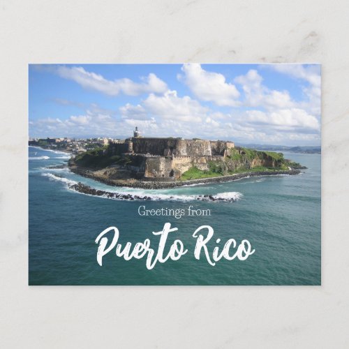 Greetings from Puerto Rico Postcard
