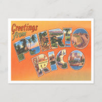 Greetings from Puerto Rico Vintage Travel