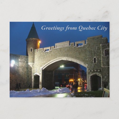 Greetings from Quebec City Postcard