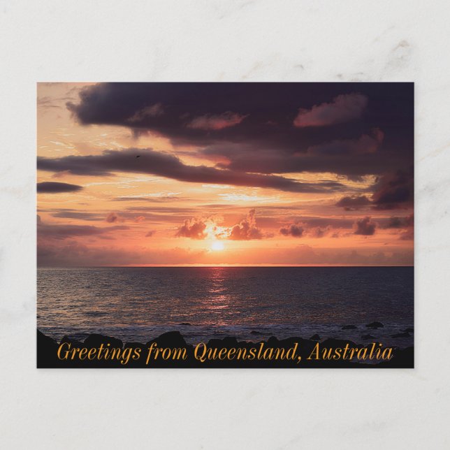 Greetings from Queensland Australia Postcard (Front)