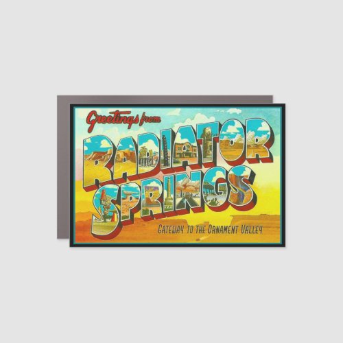 Greetings from Radiator Springs Arizona Car Magnet