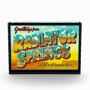 Greetings from Radiator Springs Arizona Photo Block