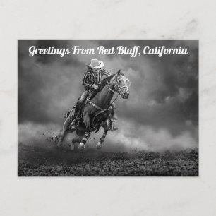 Greetings From Red Bluff, California Postcard
