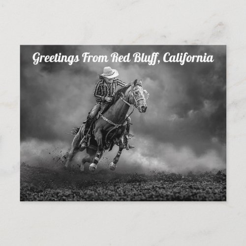 Greetings From Red Bluff California Postcard