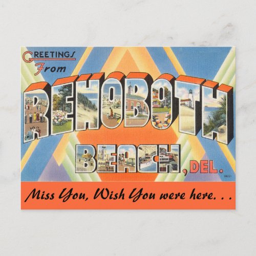 Greetings from  Rehoboth Beach Postcard
