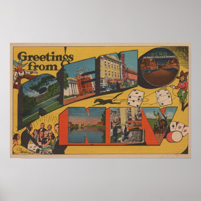 Greetings from Reno, NevadaReno, NV Poster (Front)