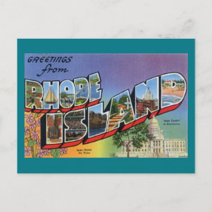 Greetings From Rhode Island Postcard