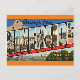 Greetings from Riverside Ca. Travel Postcard