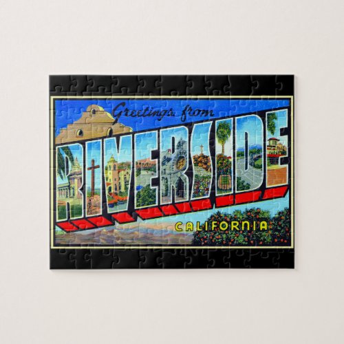 Greetings from Riverside California Jigsaw Puzzle