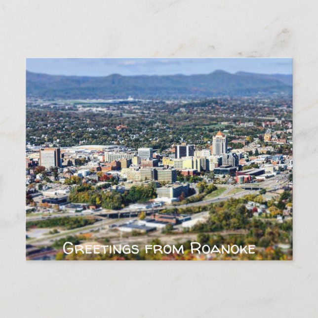 Greetings From Roanoke  Postcard (Front)