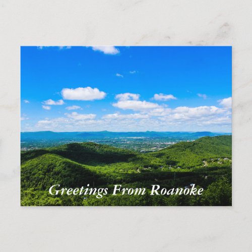 Greetings from Roanoke Postcard