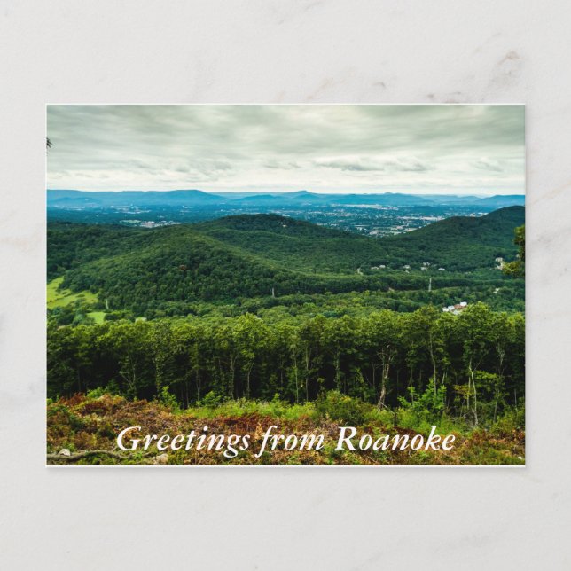 Greetings From Roanoke Postcard (Front)