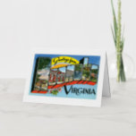 Greetings from Roanoke, Virginia! Retro Post Card
