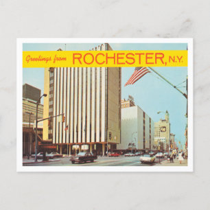 Greetings from Rochester, New York Vintage Travel Postcard