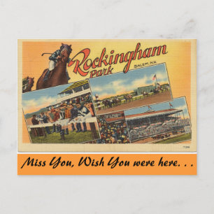 Greetings from Rockingham Park Postcard