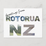 Greetings from Rotorua NZ Postcard