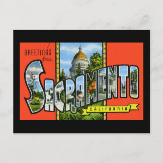 Greetings from Sacramento California Postcard