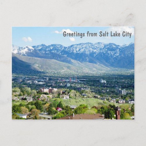 Greetings from Salt Lake City Postcard