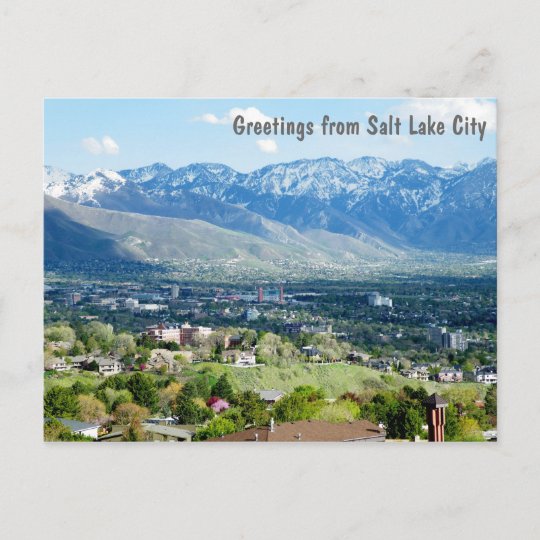 Greetings from Salt Lake City Postcard Zazzle