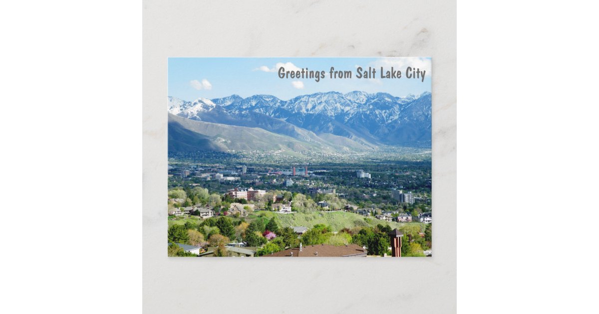 Greetings from Salt Lake City Postcard Zazzle