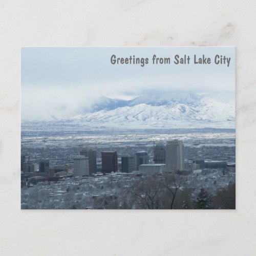 Greetings from Salt Lake City Postcard