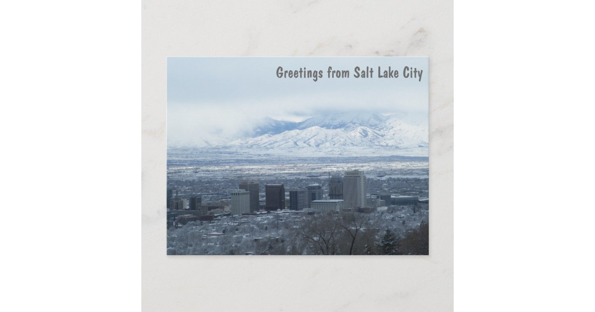 Greetings from Salt Lake City Postcard Zazzle