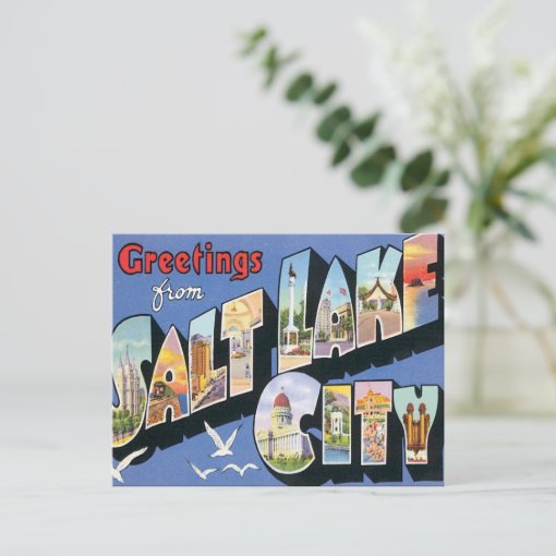 Greetings From Salt Lake City Utah Postcard Zazzle