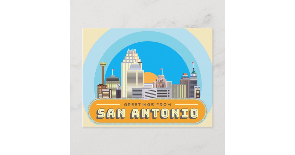 Greetings From San Antonio Texas USA Postcard | Zazzle