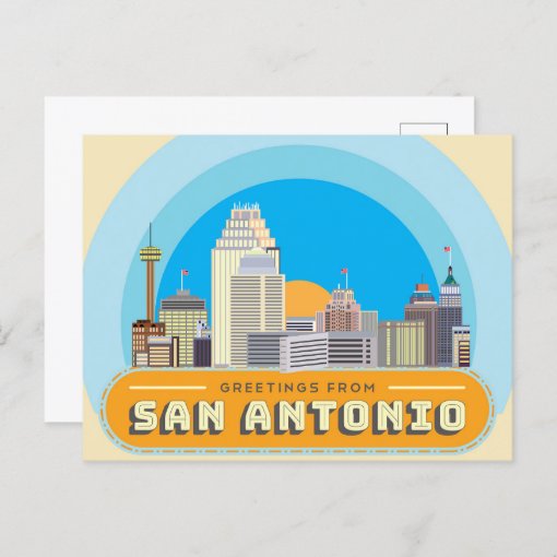 Greetings From San Antonio Texas USA Postcard | Zazzle