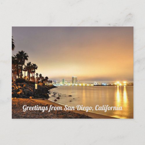 Greetings From San Diego California Postcard