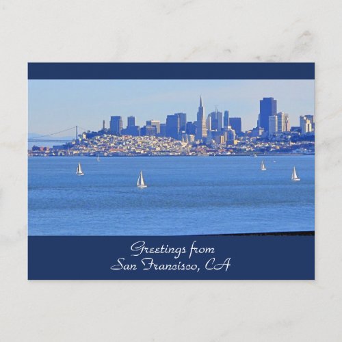 Greetings from San Francisco CA Postcard