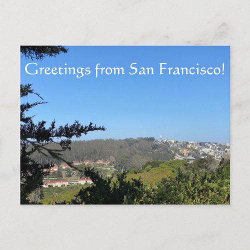 Greetings from San Francisco Holiday Postcard