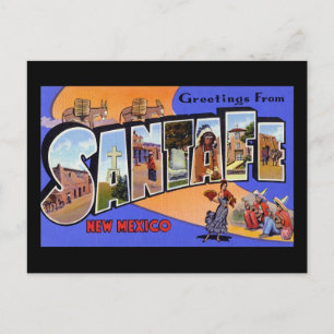 Greetings from Santa Fe New Mexico Postcard
