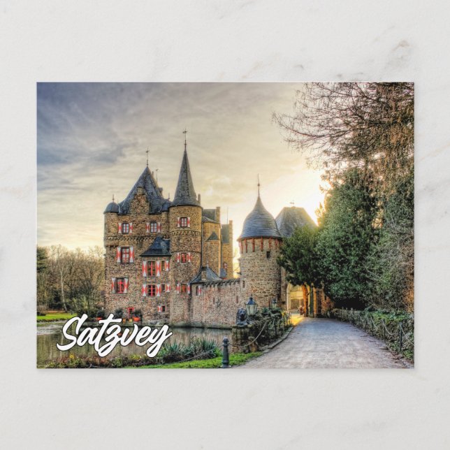 Greetings From Satzvey Castle, Germany Postcard (Front)